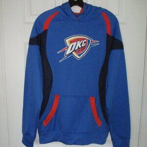 NBA OKC Oklahoma City Thunder Fleece Lined Hoodie Sweatshirt NWOT - Size Small